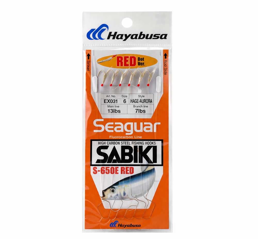 Hayabusa EX031 Red Dot Sabiki Rig | Sardine Bait Rig