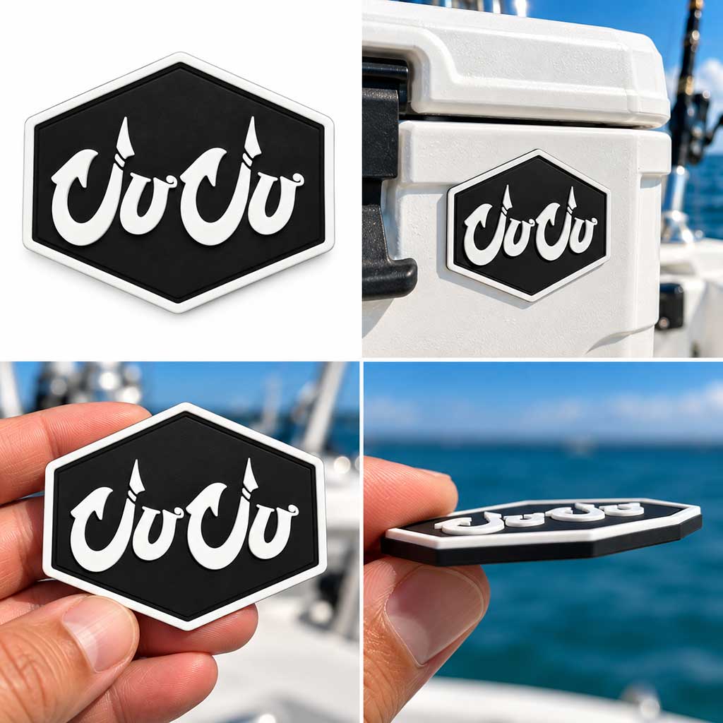JUJU Original PVC Rubber Collector's Patch – Black & White