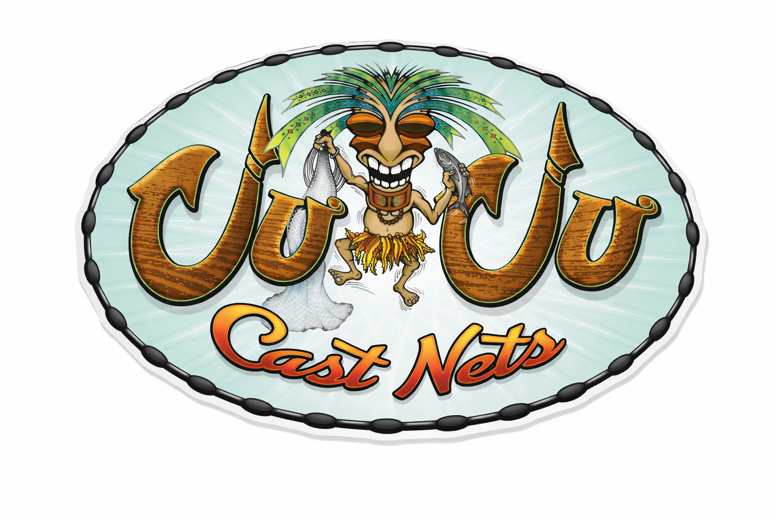 JUJU Cast Nets Official Logo Sticker