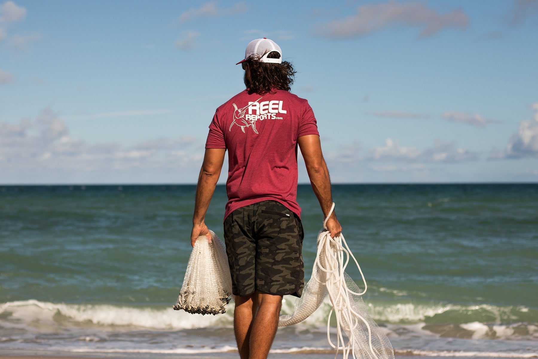 ReelReports Icon Shorr Sleeve (Cardinal)