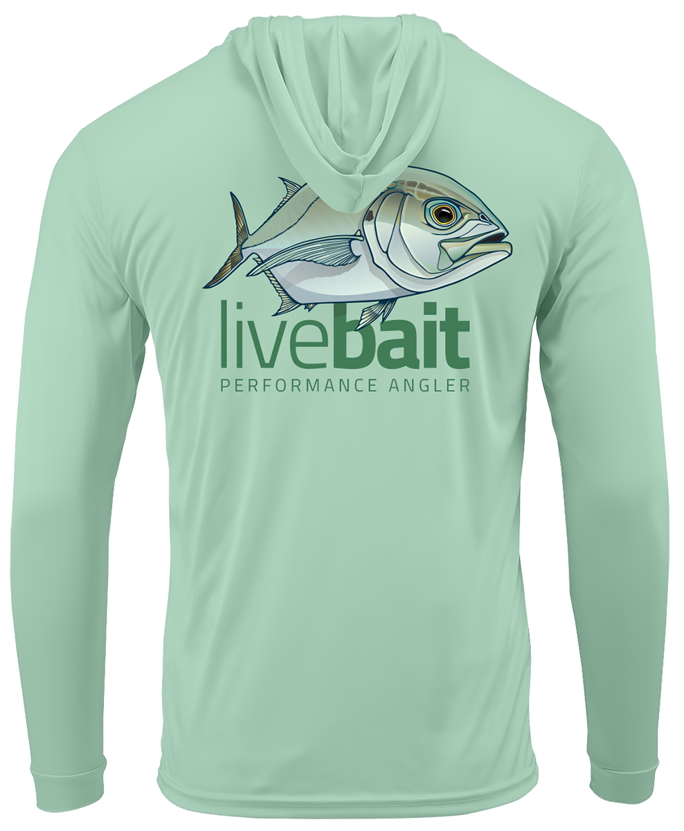 Blue Runner Long Sleeve Hoodie - LiveBait.com