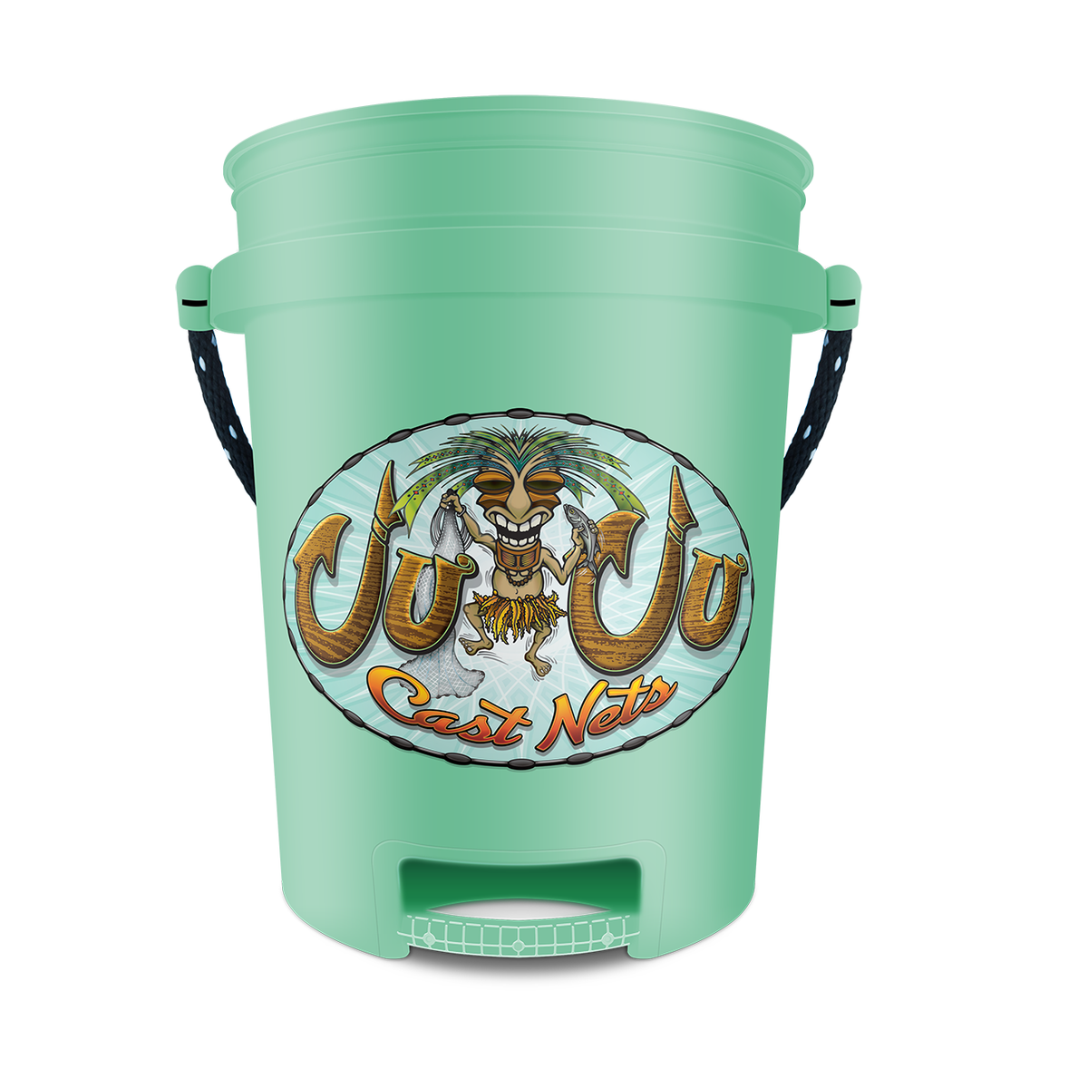 World's Best 5 Gallon Fishing Bucket with Rope Handle