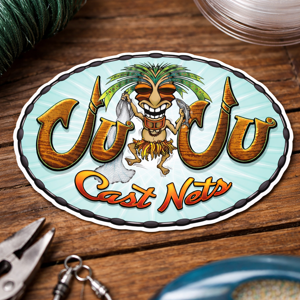 JUJU Cast Nets Official Logo Sticker