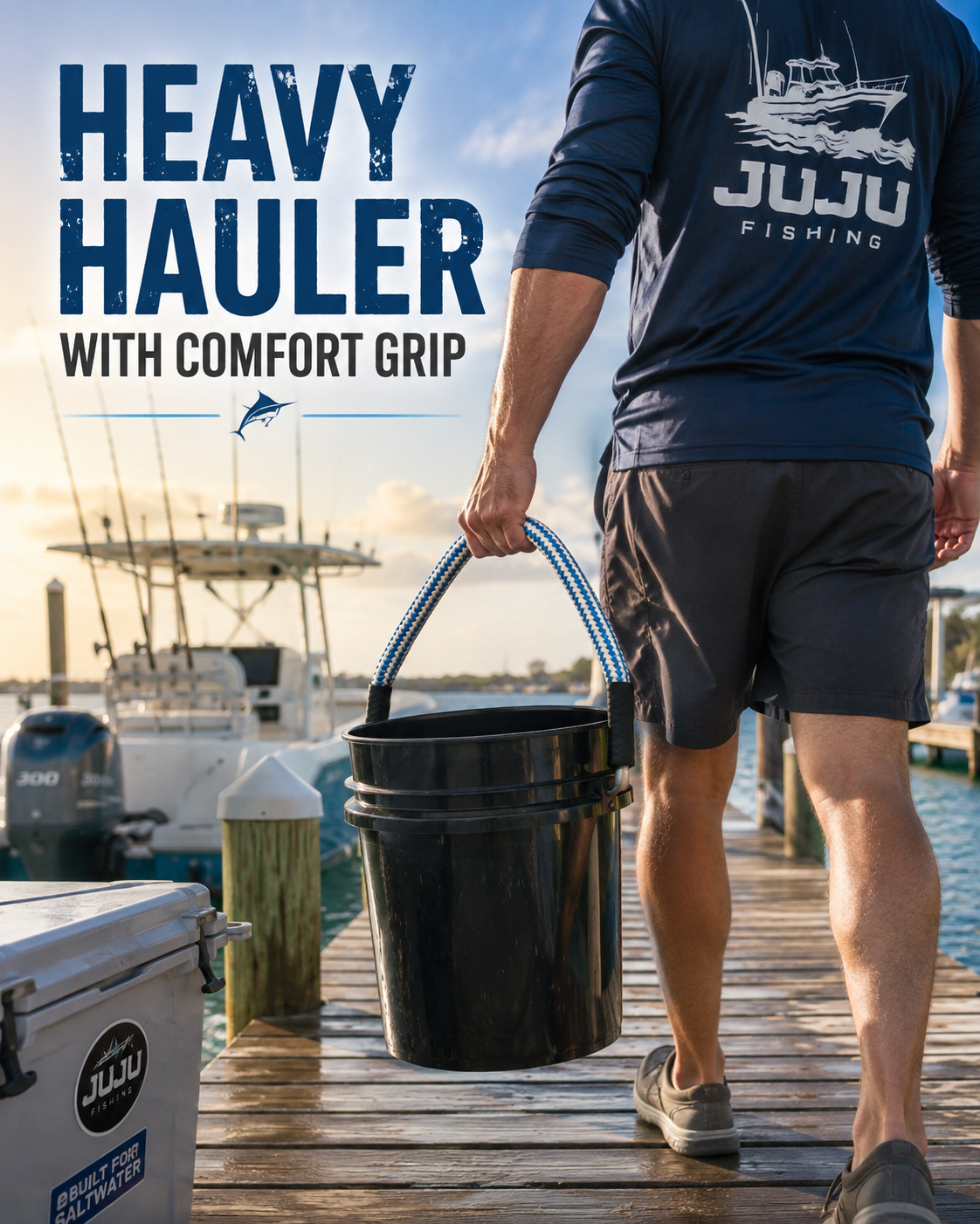 JUJU GripLine™ Heavy-Duty Rope Bucket Handle