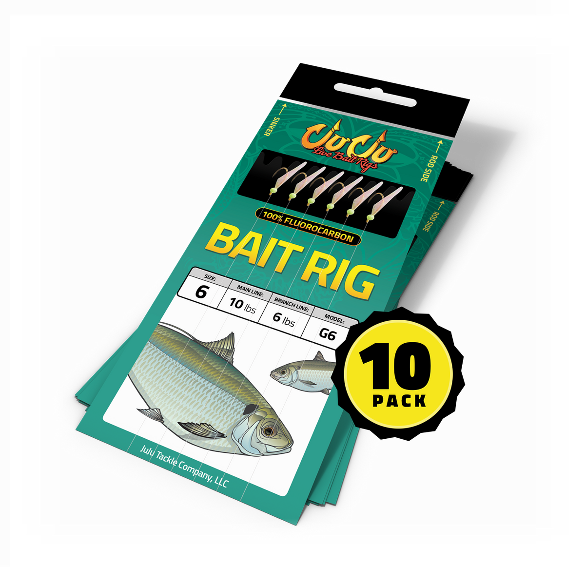 Fishing Bait Rigs 100% Fluorocarbon Premium Sabiki Rigs – LiveBait.com