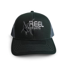 Load image into Gallery viewer, ReelReports Icon Snapback Hat (Black/Grey)