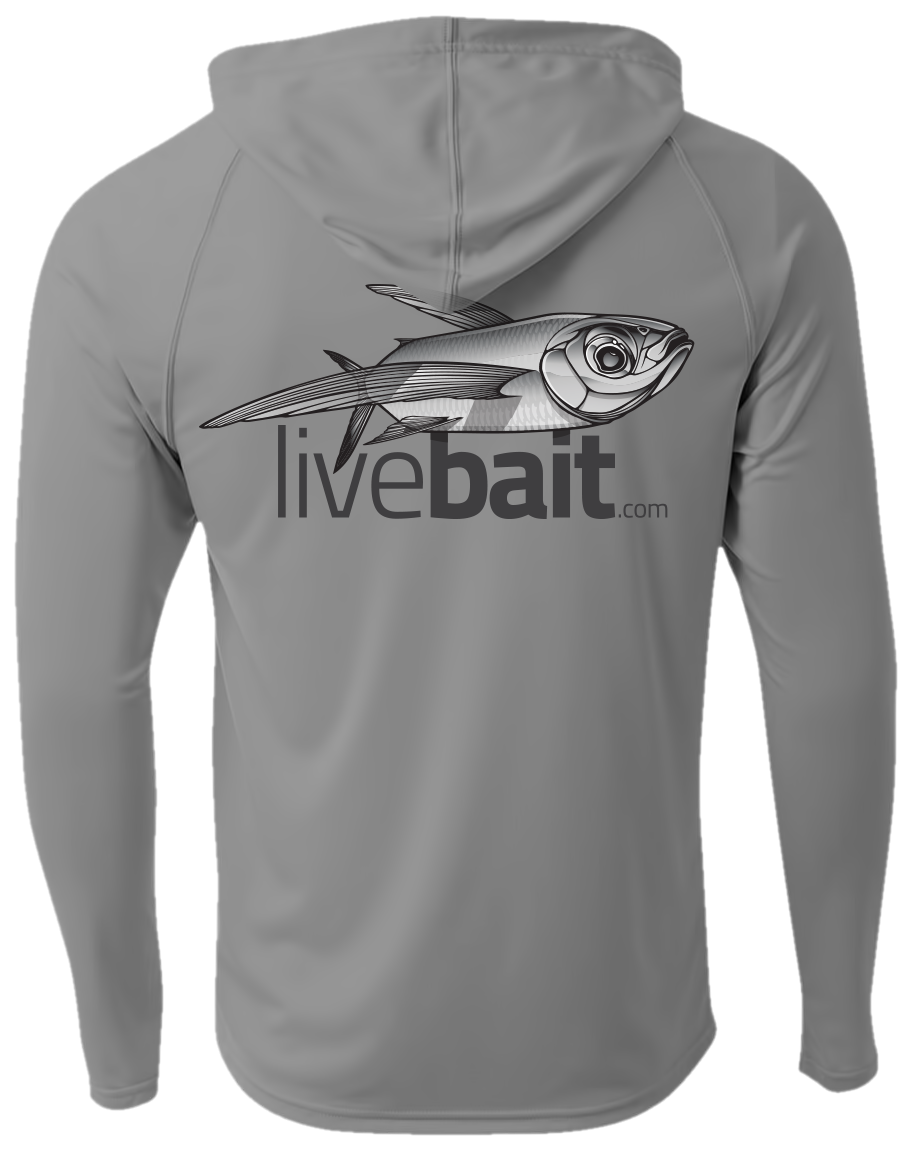 Flying Fish Long Sleeve Hoodie - LiveBait.com