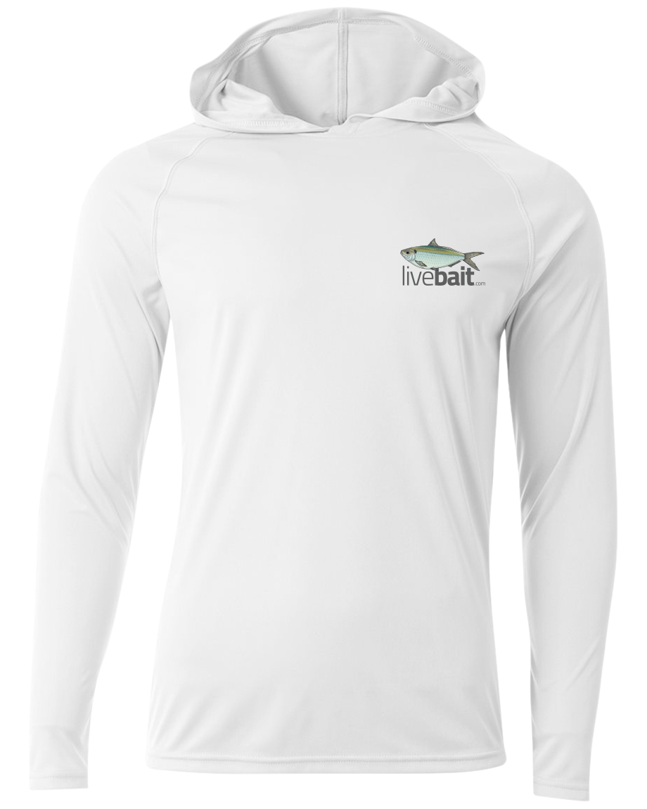 Threadfin Herring Long Sleeve Hoodie - LiveBait.com