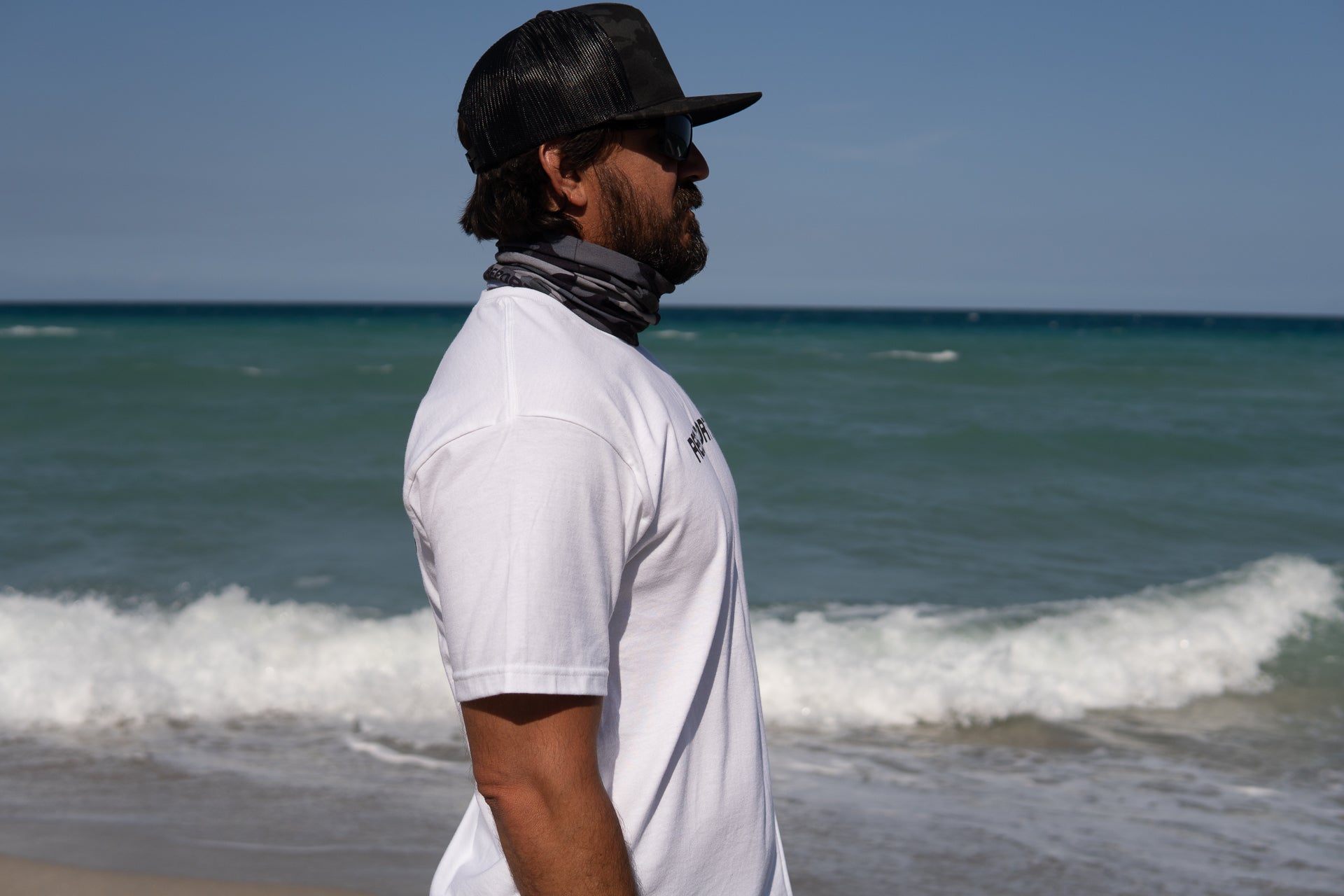 ReelReports Face Protector (Grey Camo)